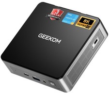 GEEKOM Air12 Mini PC Intel 7505 8GB RAM 256GB SSD 4K HDMI WiFi 6 Black picture