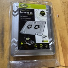 Gear Head Dual-Cool Notebook Cooling Fan Dual Fan Lightweight USB Powered - New. picture