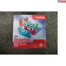 10 Pack 3.5 Inch Floppy Disks - 1.4MB Capacity - 5 Neon Colors Formatted picture