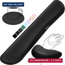 Gimars Upgrade Enlarge Silky and Superfine Fabric Gel Memory Foam Keyboard Wrist picture