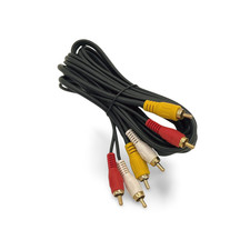 6ft Dual RCA Audio RG59 Video Cable - Black picture