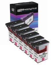 6PK Compatible Pitney Bowes Fluorescent Red 797-M cartridge K7M0 MailStation 2 picture
