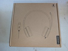 Lenovo 100 Stereo USB Headset L09 Wired Over-Ear Microphone PC Mac Zoom Teams picture