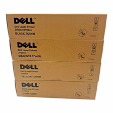 Dell 3000cn 3100cn Genuine OEM Full Toner Set K4971 K4972 K4973 K4974 Unused picture