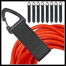 Heavy Duty Nylon Extension Cord Organizer Strap with Carabiner for Garage Sto... picture
