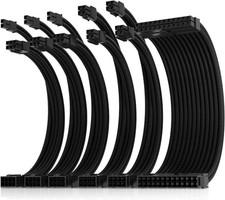 30cm 16AWG Pro Power Supply Extension Cable with Gold-Plated Connectors picture