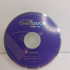 Visioneer OneTouch 7600 USB Scanner Software CD PaperPort 6.1 Windows picture