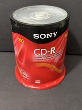 SONY CD-R 80 Min 700 MB 1-48x Recordable Compact Discs CDs 100-Pack NEW SEALED picture