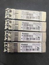 Lot of 4 Avago AFBR-709ASMZ-E2 10GBE SFP Transceiver Modules 019-078-041 picture