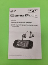 Intec PSP Game Ear Buds Head Phones - Instructions picture