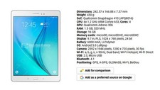 Samsung Galaxy Tab A 16GB 9.7-Inch Tablet - White - SM-T550 WI-FI Only Excellent picture