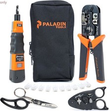 Paladin Tools PA4908 Network Tool Kit - VDV Technicians Kit - Black, Orange picture