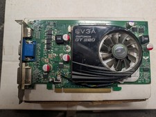 EVGA NVIDIA GeForce GT 220 1GB DDR3 PCI-E Graphics Card 01G-P3-1226-LR TESTED picture
