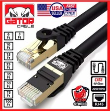 Cat 8 Ethernet Cable 40Gbps RJ45 LAN Patch Cord Gold Plated High Speed Lot picture