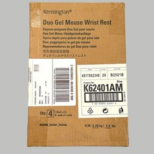4 - Pack Kensington Duo Gel Mouse Pads w/ Wrist Rest K62401AM New Ships Quickly picture