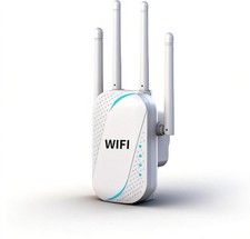 GT300 WiFi Extender 300Mbps, WiFi RangeExtender & Booster with 4 High-Gain An... picture