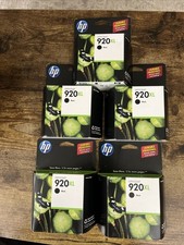HP 920XL Black Printer Ink Cartridge CD975AN Lot Of 5 picture