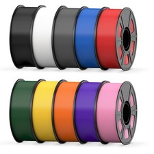 1.75mm PETG Filament 10-Pack Bundle, High Strength, Tangle-Free, Accurate & Easy picture