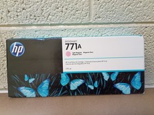 Genuine HP B6Y19A 771A Light Magenta Ink Cartridge  NEW  October 2022 picture