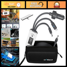 10FT Starlink Mini Power Cable - 3 in 1 with Voltage Display & On/Off Switch, US picture