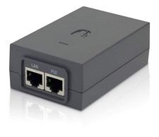 Ubiquiti PoE 24 12W Power Over Ethernet Adapter 24V DC 0.5A Remote Reset Black picture