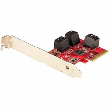 StarTech 6-Port SATA PCIe Card, SATA Expansion Card, 6Gbps SATA Adapter, Stacked picture