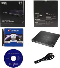 LG WP50NB40 External Blu-ray CD DVD Drive Burner+1pk BDXL($20 Value)+Sftware+USB picture