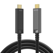 33FT USB C to USB C Fiber Optic Cable 10Gbps High Speed Data VR Camera HDD picture