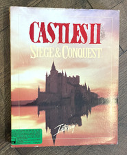 Castles II: Siege & Conquest (PC Game, 1992) Complete Big Box 3.5 Floppy disk picture
