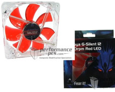 Phobya G-Silent 12 1500rpm Red LED Fan 120x120x25mm 78216 4049469077617 picture
