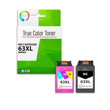 2PK TCT Premium 63XL BLK CL HY Compatible for HP Deskjet 1110 2130 Ink Cartridge picture