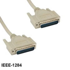 [Lot10] 15Ft IEEE-1284 DB25 25 Pin Cable Male 28AWG Parallel Printer Bi-Directio picture