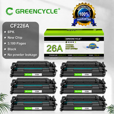 6PK Fits For HP Laserjet Pro M402n MFP M426fdw CF226A 26A Black Toner Cartridge picture