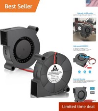 50mm x 15mm Blower Fan 24V High Speed 5015 Part Cooling 2Pin 2-Pack picture