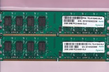 4GB 2x2GB PC2 6400 APACER DDR2-800 78.A1GA0.9L4 Desktop Ram Memory Kit 240-Pin picture