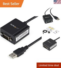 Versatile 1-Port USB to RS232 Converter Cable with 6ft Length and COM Retention picture