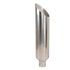 For Silver Straight Exhaust Tip 4