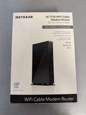 New Open Box NETGEAR AC1750 Dual Band WiFi 5 C6300 Smart Wifi Modem Router picture