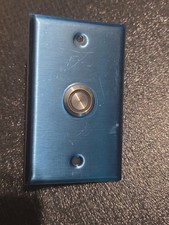 ALGO 1203 LED BACKLIT CALL SWITCH, SINGLE GANG STAINLESS STEEL FACEPLATE picture