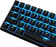 Happy Balls Keycaps PBT Backlit Doubleshot Cherry MX Pudding Keycap Set Black  picture