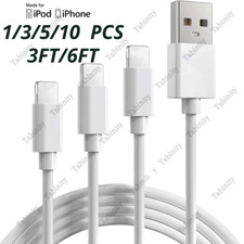 For iPhone 14 13 12 11 Pro Max SE XS XR X 8 7 6 Plus USB Charger Cable Cord Lot picture