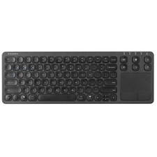 Ultra-Thin Wireless Keyboard with Touchpad – Switch Between 3 Devices, Black picture