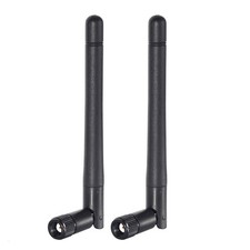 Bingfu Dual Band WiFi 2.4GHz 5GHz 5.8GHz [RP-SMA Male] Antenna 2-Pack - Black picture