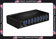 USB 3.0 Hub 7 Ports Powered with 36W Adapter, Metal Mountable picture