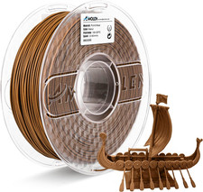AMOLEN Wood PLA 3D Printer Filament 1.75Mm Dark Walnut Real Wood Fiber 1KG picture