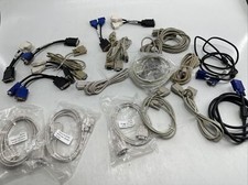 Lot Of DVI VGA Splitters Cables Computer Video Graphics Adapter Display Cord picture