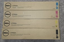 Dell Genuine C7765dn Laser Toner Set CMYK CT202127/128/129/130 picture