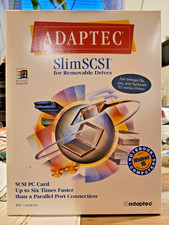 Adaptec SlimSCSI 1450A PCMCIA Fast SCSI Adapter PC Card + High-Densty HD50 Cable picture