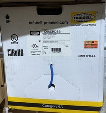 Hubbell - C6ASRDSB - Hubbell Premise Wiring Cat.6a UTP Network Cable 1000 FT picture