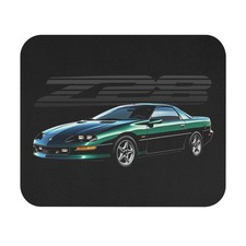 Chevy Camaro Z28 Mouse Pad 4th Gen Green Muscle Car Desk picture